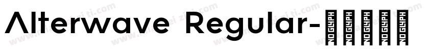 Alterwave Regular字体转换